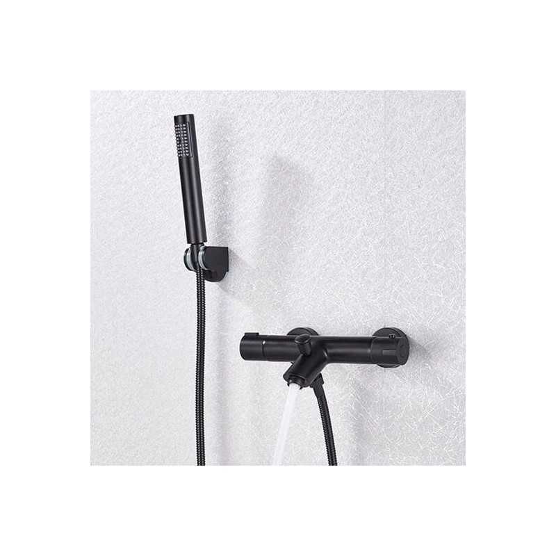 Grifo termostático negro mate para baño y ducha 4051 - barra de