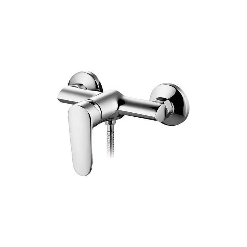  Grifo de ducha de plata baño ducha Teléfono Ducha monomando  cromo estilo moderno ducha conjunto lavabo grifo : Herramientas y Mejoras  del Hogar