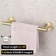 Accesorios de baño en dorado cepillado de acero inoxidable SUS304: Toallero + portarrollos + percha