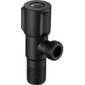 Llave de paso negro mate de 1/2 a 3/8