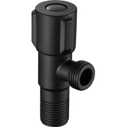 Llave de escuadra negro mate de 1/2 a 1/2