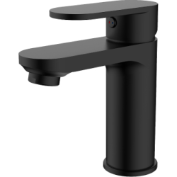 Grifo lavabo giratorio monomando CALGARY 38 negro mate