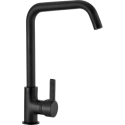 Grifo de cocina monomando vertical negro mate serie Momo
