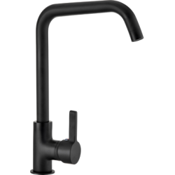 Grifo de cocina monomando vertical negro mate serie Momo