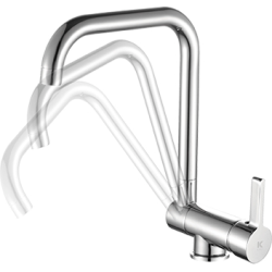 Grifo cocina abatible cromado serie Momo