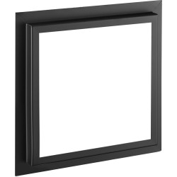 Premarco 30x30cm cuadrado negro mate para encastrar rociador a techo