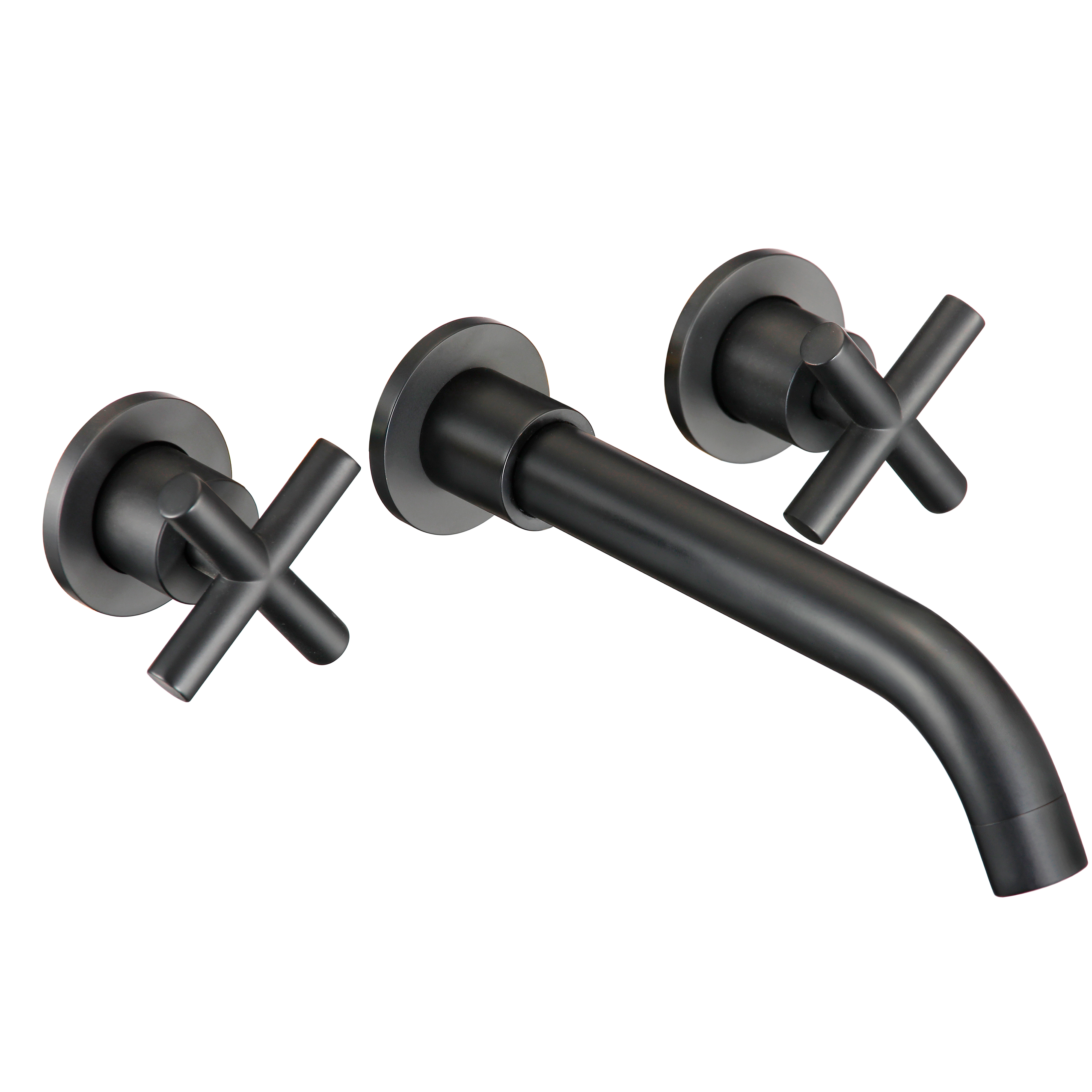 Comprar Grifo empotrado negro mate bimando de lavabo online