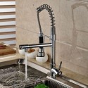 Grifo de cocina giratorio 360º extraible cromo monomando 2 salidas de agua