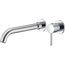 Grifo de lavabo empotrado con caño 26cm cromo