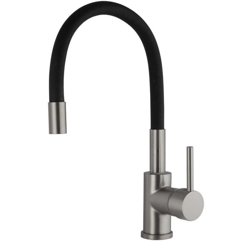 Grifo de cocina con 3 vías osmosis y flexible oro mate