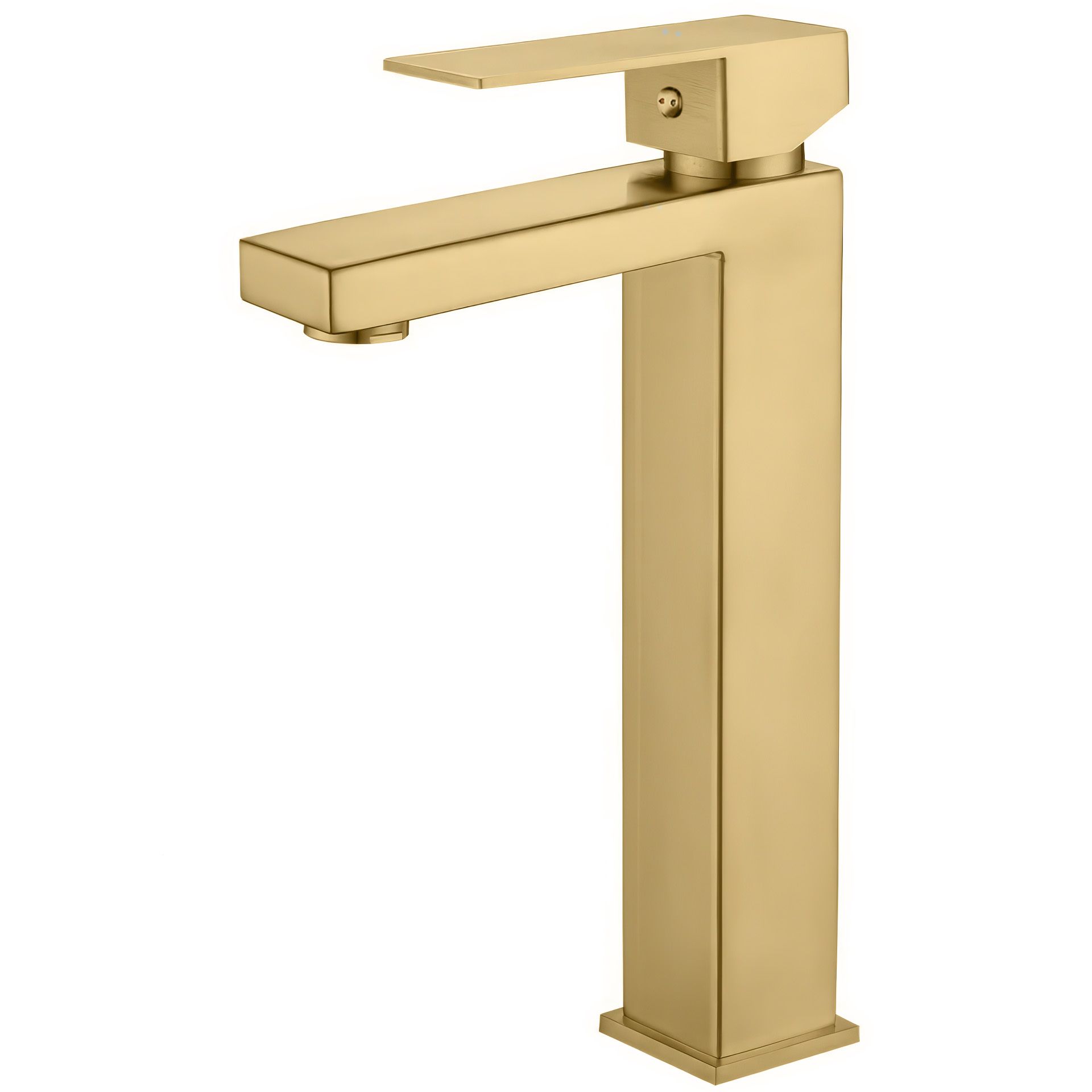 Comprar Grifo de lavabo dorado cepillado monomando giratorio oro online
