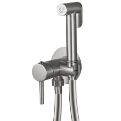 Grifo sustituto de bidet / wc redondo negro mate 1 agua