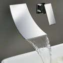 Grifo de lavabo empotrado cascada