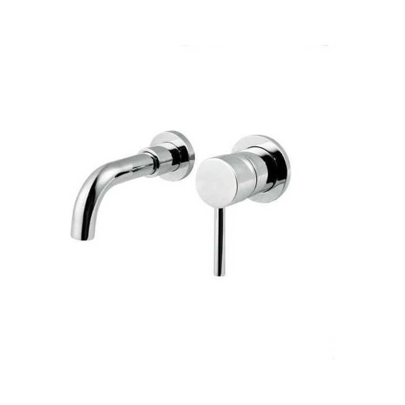 Grifo de lavabo empotrado caño corto 15cm monomando